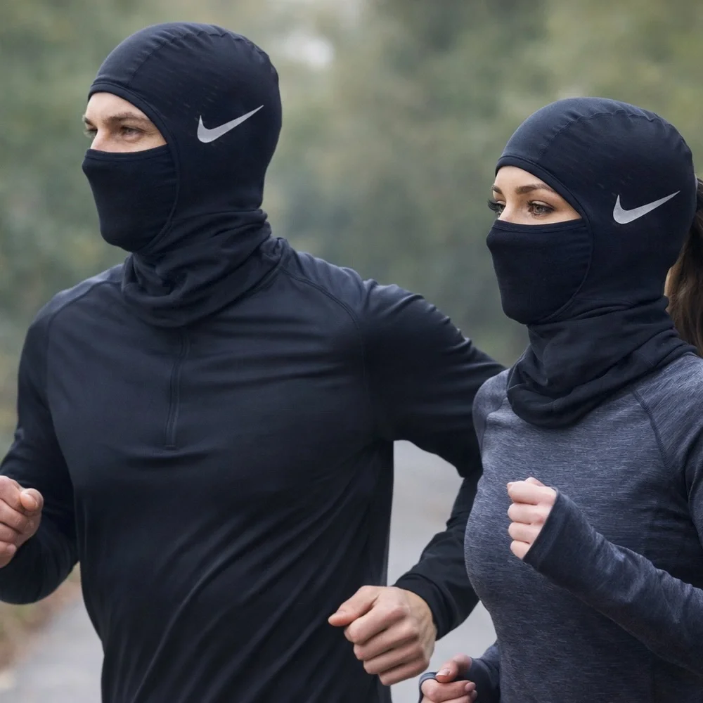 Nike Therma-FIT Sphere Hood 5.0 OSFM Black/Silver Running Balaclava UNISEX